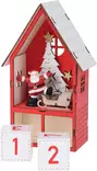 Adventtikalenteri puinen Talo led valolla - Joulukoristeet ja -tekstiilit - 8719987716539 - 3