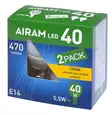 Airam Led mainoslamppu 5,5W 2kpl myyntipakkaus - Lamput ja loisteputket - 6435200231659 - 2
