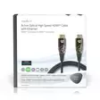 Aktiivinen Optinen High Speed HDMI-kaapeli, jossa Ethernet | HDMI liitin | HDMI liitin | 4K@60Hz | 18 Gbps | 20.0 m | Pyöreä | PVC | Musta | Pakkaus - HDMI-kaapelit - 5412810318179 - 66