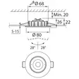 Alasvalo Led Airam Cosmo DIM IP20 valk - Katto- ja seinävalaisimet - 6435200217349 - 6