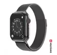 Apple Watch ranneke | Musta | 42-49 mm | Teräs | Swissten - Älykellot ja aktiivisuusmittarit - 8595217477209 - 1