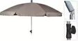 Aurinkovarjo 200 cm taupe - Aurinkovarjot ja markiisit - 8719987398179 - 1