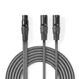Balansoitu Audiojohto | 2x XLR 3-Pin uros | XLR 3-Pin naaras | Niklattu | 1.50 m | Pyöreä | PVC | Tummanharmaa | Pahvikotelo - Audiokaapelit - 5412810295609 - 1