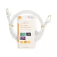 CAT7 verkkokaapeli | S/FTP | RJ45 uros | RJ45 uros | 1.00 m | Snagless | Pyöreä | LSZH | Valkoinen | Label - Tietokone ja verkko - 5412810424399 - 66