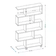 Moderni Tammi Kirjahylly - 100% Melamiinipinnoitettu Lastulevy, 18 mm Paksuus, 90x20x156 cm, Useita Hyllyjä - Kirjahyllyt - 8682870869189 - 4
