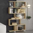 Moderni Tammi Kirjahylly - 100% Melamiinipinnoitettu Lastulevy, 18 mm Paksuus, 90x20x156 cm, Useita Hyllyjä - Kirjahyllyt - 8682870869189 - 2