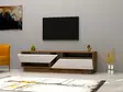 TV-taso, valkoinen, 160 cm leveä, kestävä, runsaasti säilytystilaa - TV-tasot - 8683342050029 - 2