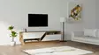 TV-taso, valkoinen, 160 cm leveä, kestävä, runsaasti säilytystilaa - TV-tasot - 8683342050029 - 1