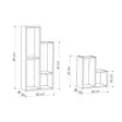 Valkoinen Kirjahylly - 100% Melamiinipinnoitettu Lastulevy, 18 mm, 42x89x20 cm, Useita Hyllyjä, Kiinnitettävä Seinä - Kirjahyllyt - 8681875200669 - 4
