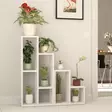 Valkoinen Kirjahylly - 100% Melamiinipinnoitettu Lastulevy, 18 mm, 42x89x20 cm, Useita Hyllyjä, Kiinnitettävä Seinä - Kirjahyllyt - 8681875200669 - 1