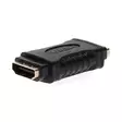 HDMI -sovitin | HDMI Ulostulo | HDMI Ulostulo | Kullattu | Suora | Muovi | Musta | 1 kpl | Laatikko - Videoliittimet ja plugit - 5412810289929 - 41