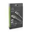 High Speed HDMI Kaapeli Ethernet | HDMI liitin | HDMI liitin | 4K@60Hz | ARC | 18 Gbps | 2.00 m | Pyöreä | Puuvilla | Gun Metal Harmaa | Laatikko kannella ja ikkunalla - HDMI-kaapelit - 5412810318889 - 69