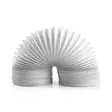 Ilmanpoistoputki PVC | 100 mm | 1.50 m | Sopii laitteeseen: Ilmanvaihto / Kuivausrummut | Valkoinen - Varaosat - 5412810301539 - 1