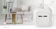 Jatkojohto | Maadoitettu virtaliitin / Tyyppi F (CEE 7/7) | 4-suuntainen | 1.50 m | 3680 W | 16 A | Maadoituksen tyyppi: Sivukontaktit | 230 V AC 50/60 Hz | Pistokannan kulma: 90 ° | H05VV-F 3G1.5mm² | Valkoinen - Jatkojohdot - 5412810323289 - 90