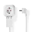 Jatkojohto | Maadoitettu virtaliitin / Tyyppi F (CEE 7/7) | 4-suuntainen | 1.50 m | 3680 W | 16 A | Maadoituksen tyyppi: Sivukontaktit | 230 V AC 50/60 Hz | Pistokannan kulma: 90 ° | H05VV-F 3G1.5mm² | Valkoinen - Jatkojohdot - 5412810323289 - 33