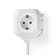 Jatkojohto | Maadoitettu virtaliitin / Tyyppi F (CEE 7/7) | 4-suuntainen | 1.50 m | 3680 W | 16 A | Maadoituksen tyyppi: Sivukontaktit | 230 V AC 50/60 Hz | Pistokannan kulma: 90 ° | H05VV-F 3G1.5mm² | Valkoinen - Jatkojohdot - 5412810323289 - 47