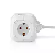 Jatkojohto | Maadoitettu virtaliitin / Tyyppi F (CEE 7/7) | 4-suuntainen | 1.50 m | 3680 W | 16 A | Maadoituksen tyyppi: Sivukontaktit | 230 V AC 50/60 Hz | Pistokannan kulma: 90 ° | H05VV-F 3G1.5mm² | Valkoinen - Jatkojohdot - 5412810323289 - 15