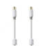 Koaksiaalikaapeli | IEC (Coax) Uros | IEC (Coax) Naaras | Kullattu | 100 dB | 75 Ohm | Tuplasuojattu | 5.00 m | Pyöreä | PVC | Valkoinen | Laatikko - Antennikaapelit - 5412810265299 - 6