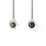 Koaksiaalikaapeli | IEC (Coax) Uros | IEC (Coax) Naaras | Niklattu | 90 dB | 75 Ohm | Tuplasuojattu | 20.0 m | Pyöreä | PVC | Valkoinen | Kirjekuori - Antennikaapelit - 5412810281909 - 2