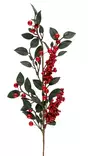 Koristeoksa lehdet ja marjat 65 cm - Joulukoristeet ja -tekstiilit - 6410416181509 - 1