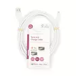 Lightning Kaapeli | USB 2.0 | Apple Lightning 8-Pin | USB-A Uros | 480 Mbps | Niklattu | 3.00 m | Pyöreä | PVC | Valkoinen | Label - Nedis tuotteet - 5412810421039 - 66