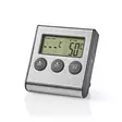 Lihalämpömittari | Ajastin / Hälytys | LCD-näyttö | 0 - 250 °C | Hopea / Musta - Nedis tuotteet - 5412810311859 - 41