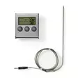 Lihalämpömittari | Ajastin / Hälytys | LCD-näyttö | 0 - 250 °C | Hopea / Musta - Nedis tuotteet - 5412810311859 - 75
