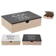 MDF-teelaatikko kuusi lokeroa, kansi painatuksella - Kahvi- ja teeastiat - 8720573021449 - 1