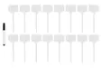 Nimikyltit taimille + kyn=C3=A4 16 kpl Tarmo - Muut puutarhatarvikkeet - 6410416041209 - 1