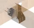 Palkkikenk=C3=A4 Kuumasinkitty 51 x 195 x 2 mm - Naulauslevyt ja kulmaraudat - 4741280722089 - 2
