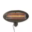 Patio lämmitin | 2000 W | 3 Lämpöasetusta | Seinäkiinnitettävä | IP34 | Musta - Terassilämmittimet ja -tarvikkeet - 5412810326839 - 12