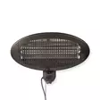 Patio lämmitin | 2000 W | 3 Lämpöasetusta | Seinäkiinnitettävä | IP34 | Musta - Terassilämmittimet ja -tarvikkeet - 5412810326839 - 13