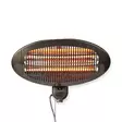 Patio lämmitin | 2000 W | 3 Lämpöasetusta | Seinäkiinnitettävä | IP34 | Musta - Terassilämmittimet ja -tarvikkeet - 5412810326839 - 11