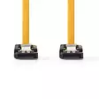 SATA kaapeli | 6 Gbps | SATA 7-Pin naaras | SATA 7-Pin naaras | Niklattu | 0.50 m | Litteä | PVC | Keltainen | Laatikko - Tietokone ja verkko - 5412810422289 - 10