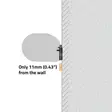 Soundbar-teline | Sopii käytettäväksi: Sonos® Arc | Seinä | 10 kg | Kiinteä | ABS-Muovi / Teräs | Musta - Kaiutintelineet - 5412810404049 - 45