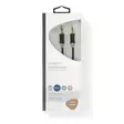 Stereoäänikaapeli | 3.5 mm uros | 3.5 mm uros | Kullattu | 1.00 m | Pyöreä | Antrasiitti | Laatikko - Audiokaapelit - 5412810264889 - 66