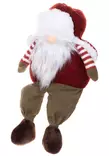 Tonttu karvalakissa istuva 46 cm - Joulukoristeet ja -tekstiilit - 6410416077109 - 2