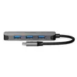 USB-keskitin | 1x USB-C | 4x USB A Female | 4-Porttinen port(s) | USB 3.2 Gen 1 | USB Virta | 5 Gbps - Tietokone ja verkko - 5412810415489 - 10