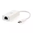USB-verkkosovitin | USB 3.2 Gen 1 | 1 Gbps | USB-C Uros | RJ45 Naaras | 0.20 m | Pyöreä | Niklattu | Tinattu Kupari | Valkoinen | Laatikko - Tietokone ja verkko - 5412810289189 - 40