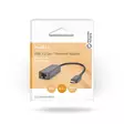 USB-verkkosovitin | USB 3.2 Gen 1 | 2.5 Gbps | USB-C Uros | RJ45 Naaras | 0.20 m | Pyöreä | Niklattu | Tinattu Kupari | Musta | Laatikko - Tietokone ja verkko - 5412810418329 - 66
