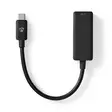 USB-verkkosovitin | USB 3.2 Gen 1 | 2.5 Gbps | USB-C Uros | RJ45 Naaras | 0.20 m | Pyöreä | Niklattu | Tinattu Kupari | Musta | Laatikko - Tietokone ja verkko - 5412810418329 - 30