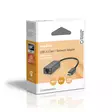 USB-verkkosovitin | USB 3.2 Gen 1 | 2.5 Gbps | USB-C Uros | RJ45 Naaras | 0.20 m | Pyöreä | Niklattu | Tinattu Kupari | Musta | Laatikko - Tietokone ja verkko - 5412810418329 - 69