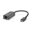 USB-verkkosovitin | USB 3.2 Gen 1 | 2.5 Gbps | USB-C Uros | RJ45 Naaras | 0.20 m | Pyöreä | Niklattu | Tinattu Kupari | Musta | Laatikko - Tietokone ja verkko - 5412810418329 - 1