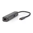 USB N Moniporttisovitin | 4-in-1 | USB 3.2 Gen 1 | USB-C Uros | HDMI Ulostulo / RJ45 Naaras / USB-A Naaras / USB-C Naaras | 5 Gbps | 0.20 m | Pyöreä | Kullattu | PVC | Antrasiitti | Laatikko - Tietokone ja verkko - 5412810414239 - 1