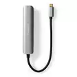 USB N Moniporttisovitin | 4-in-1 | USB 3.2 Gen 1 | USB-C Uros | HDMI Ulostulo / RJ45 Naaras / USB-A Naaras / USB-C Naaras | 5 Gbps | 0.20 m | Pyöreä | Kullattu | PVC | Antrasiitti | Laatikko - Tietokone ja verkko - 5412810414239 - 30