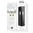USB kaapeli | USB 2.0 | USB-C Uros | USB-C Uros | 100 W | 480 Mbps | Kullattu | 1.00 m | Pyöreä | Nailon / Punottu | Hopea | Laatikko kannella ja ikkunalla - Tietokone ja verkko - 5412810331109 - 67