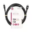 USB kaapeli | USB 2.0 | USB-C Uros | USB-C Uros | 240 W | 480 Mbps | Niklattu | 2.00 m | Pyöreä | PVC | Musta | Label - Tietokone ja verkko - 5412810421749 - 66