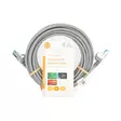 CAT6a verkkokaapeli | S/FTP | RJ45 uros | RJ45 uros | 5.00 m | Snagless | Pyöreä | LSZH | Harmaa | Label - Tietokone ja verkko - 5412810452729 - 66