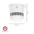 SmartLife Palovaroitin | Zigbee 3.0 | Paristokäyttöinen | Anturin käyttöikä: 10 Vuotta | EN 14604 | Maks. akunkesto: 36 Kuukautta | 85 dB | Valkoinen | 1 kpl - Hälyttimet ja anturit - 5412810471669 - 55