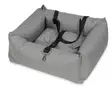 Viksu Turva koiran autoistuin harmaa 50×55×17 cm - Kuljetustarvikkeet ja häkit - 6417783171959 - 2